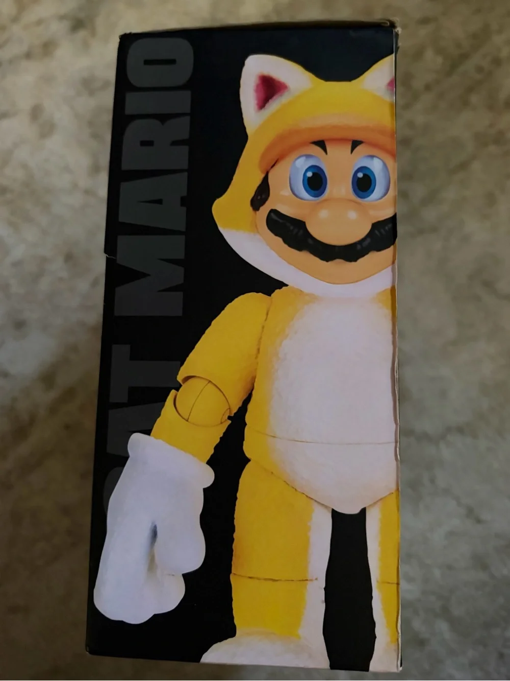 Nintendo Cat Mario Figure with Yellow Question Block